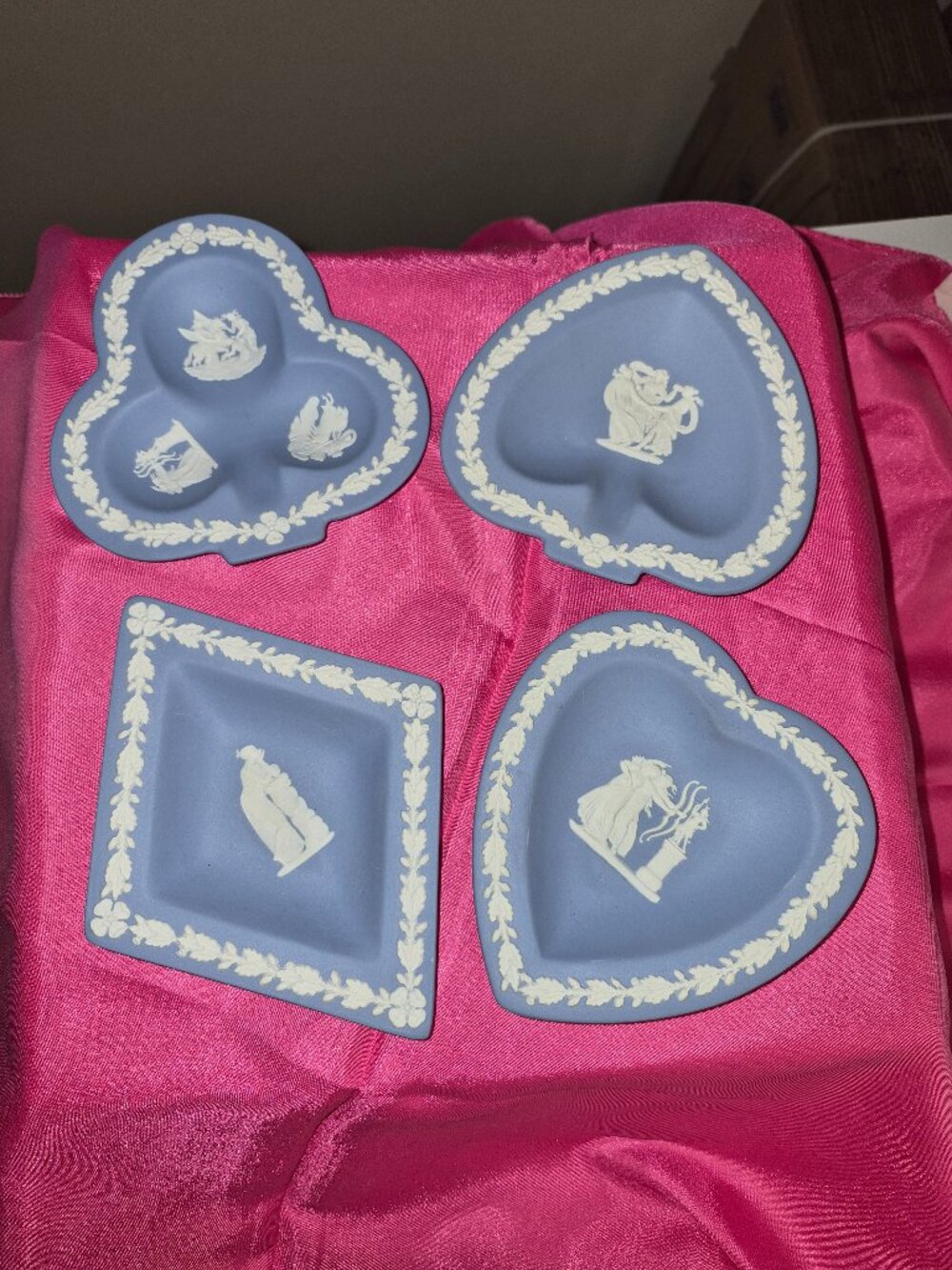 Vintage Wedgewood Blue Jasper Bridge set.